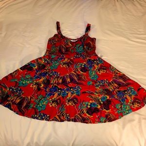 hawaiian print dress